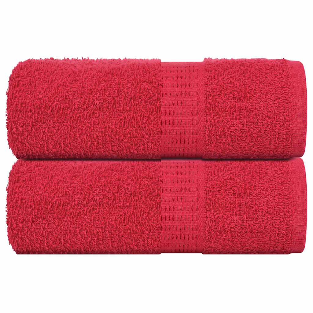Serviettes 4 Pcs 360 G/M² 100% Coton Rouge