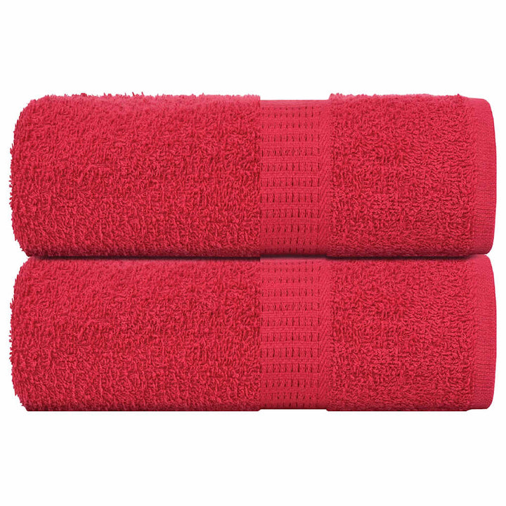 Serviettes 4 Pcs 360 G/M² 100% Coton Rouge