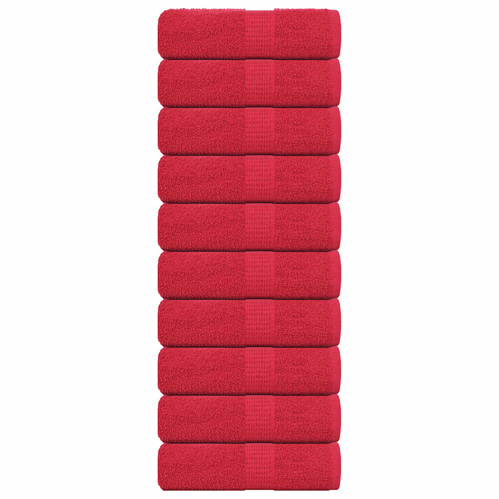 Serviettes 4 Pcs 360 G/M² 100% Coton Rouge