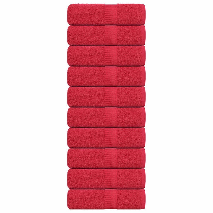 Serviettes 4 Pcs 360 G/M² 100% Coton Rouge