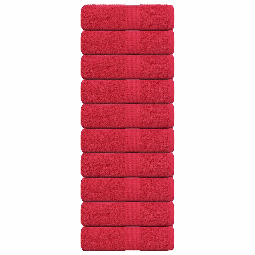 Serviettes 4 Pcs 360 G/M² 100% Coton Rouge