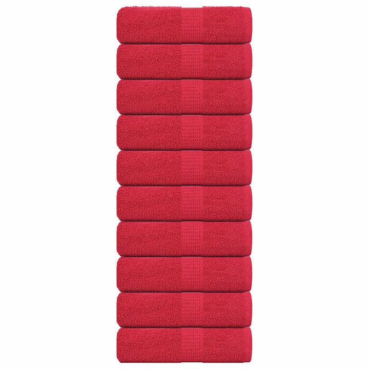 Serviettes 4 Pcs 360 G/M² 100% Coton Rouge