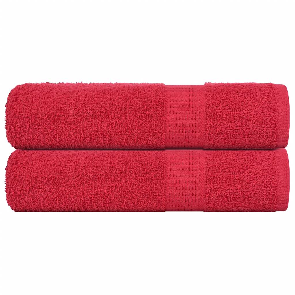 Serviettes 4 Pcs 360 G/M² 100% Coton Rouge