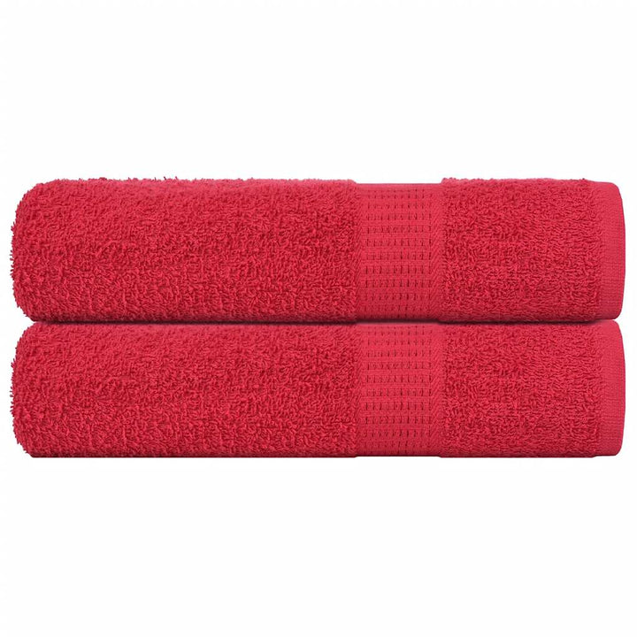 Serviettes 4 Pcs 360 G/M² 100% Coton Rouge