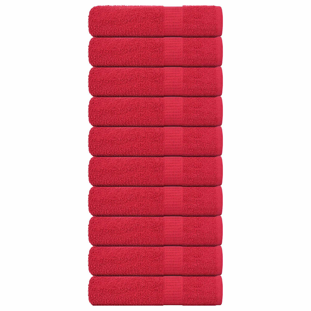 Serviettes 4 Pcs 360 G/M² 100% Coton Rouge