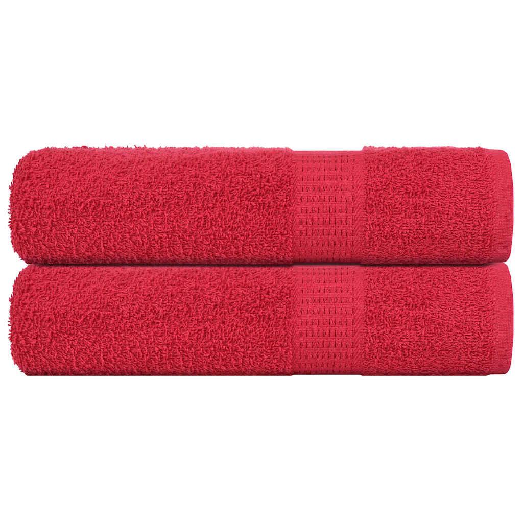 Serviettes 4 Pcs 360 G/M² 100% Coton Rouge