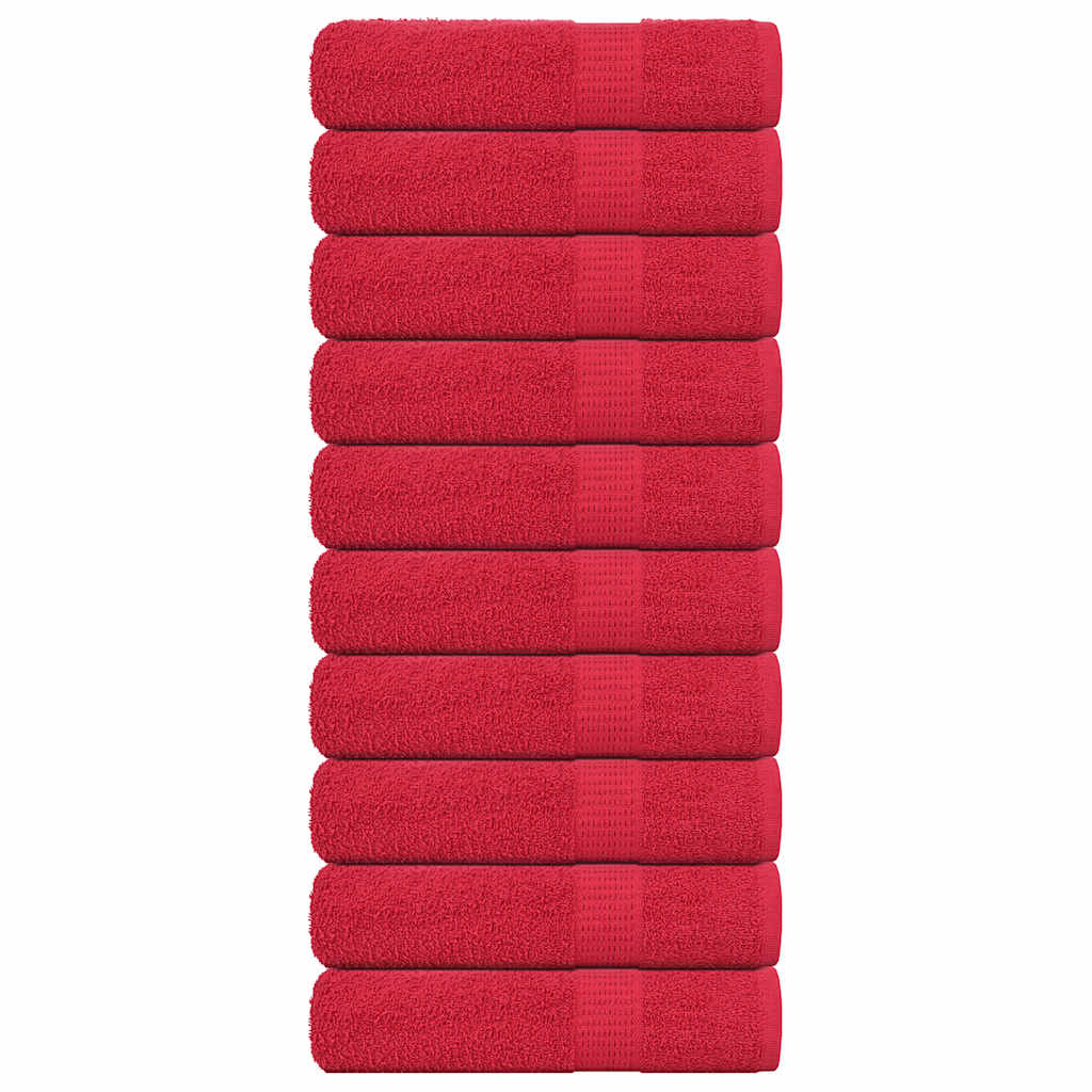 Serviettes 4 Pcs 360 G/M² 100% Coton Rouge