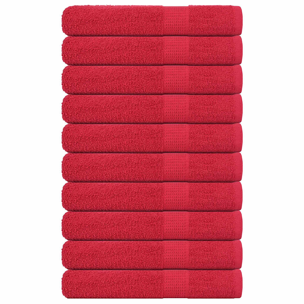 Serviettes 4 Pcs 360 G/M² 100% Coton Rouge