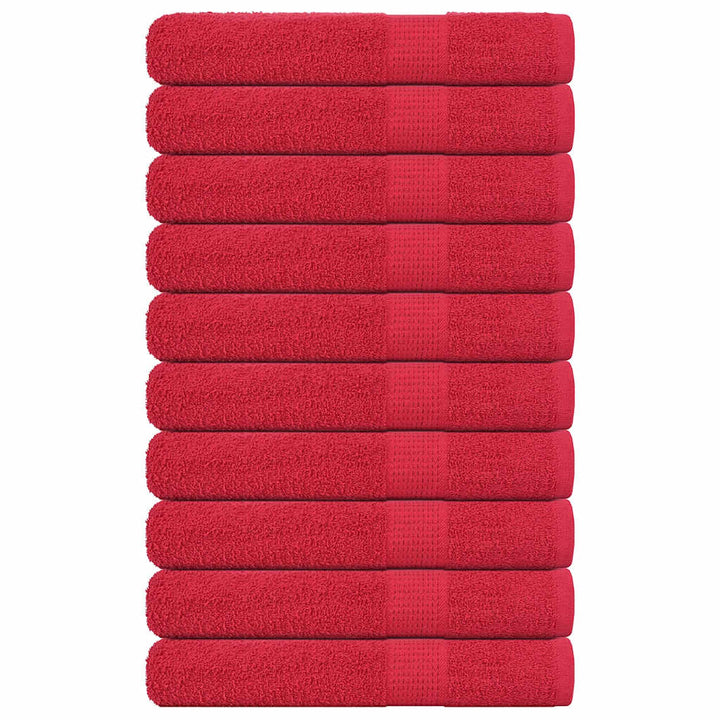 Serviettes 4 Pcs 360 G/M² 100% Coton Rouge