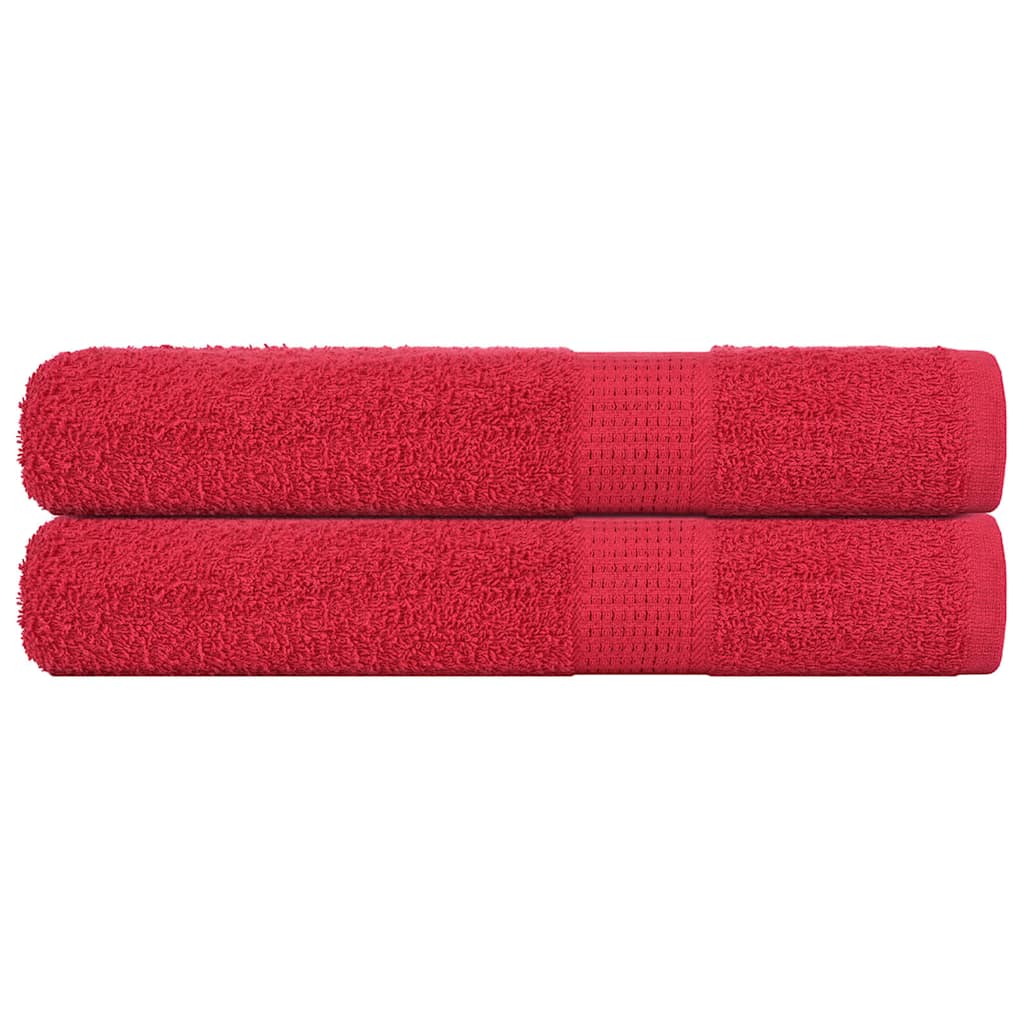 Serviettes 4 Pcs 360 G/M² 100% Coton Rouge