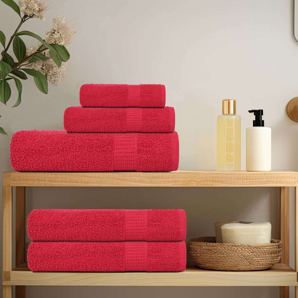 Serviettes 4 Pcs 360 G/M² 100% Coton Rouge