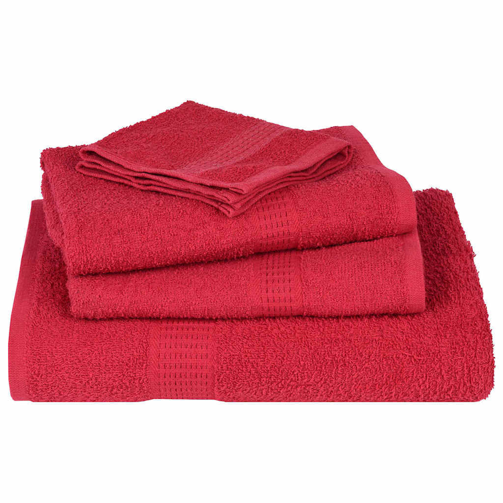 Serviettes 4 Pcs 360 G/M² 100% Coton Rouge