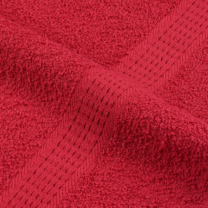 Serviettes 4 Pcs 360 G/M² 100% Coton Rouge