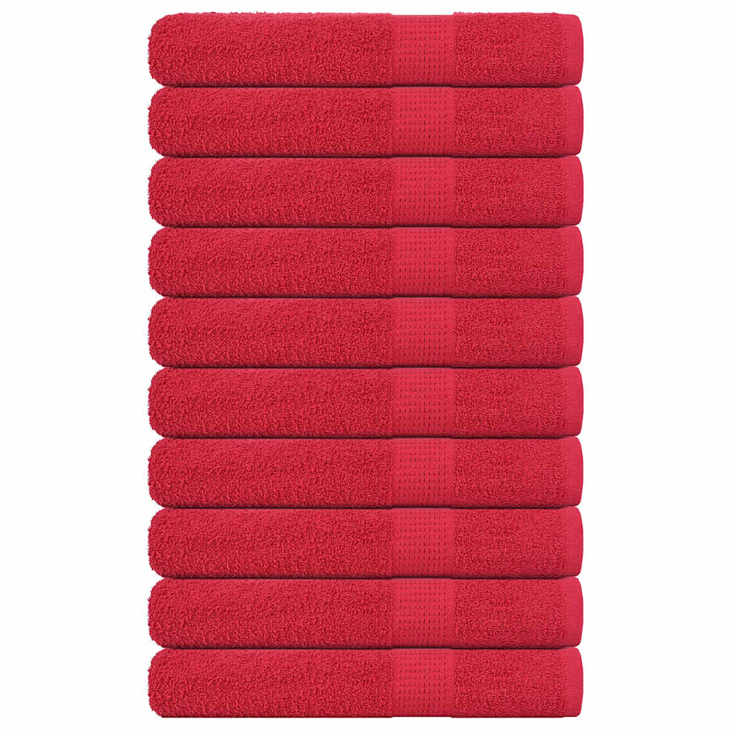 Serviettes 4 Pcs 360 G/M² 100% Coton Rouge