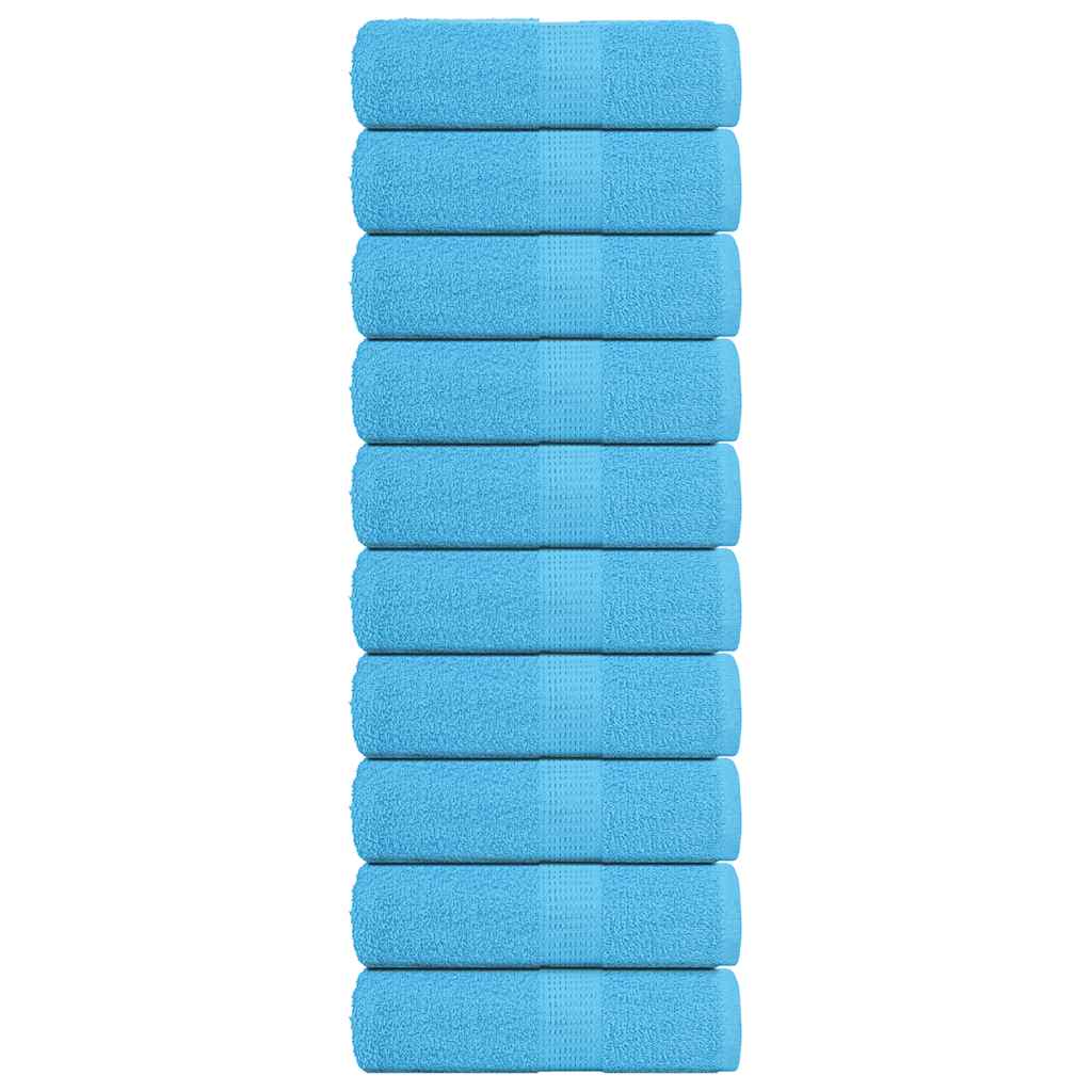 Serviettes De Bain 10Pcs 100X150Cm 360G/M² 100% Coton Turquoise