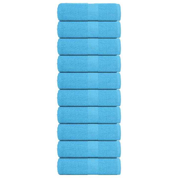 Serviettes De Bain 10Pcs 100X150Cm 360G/M² 100% Coton Turquoise