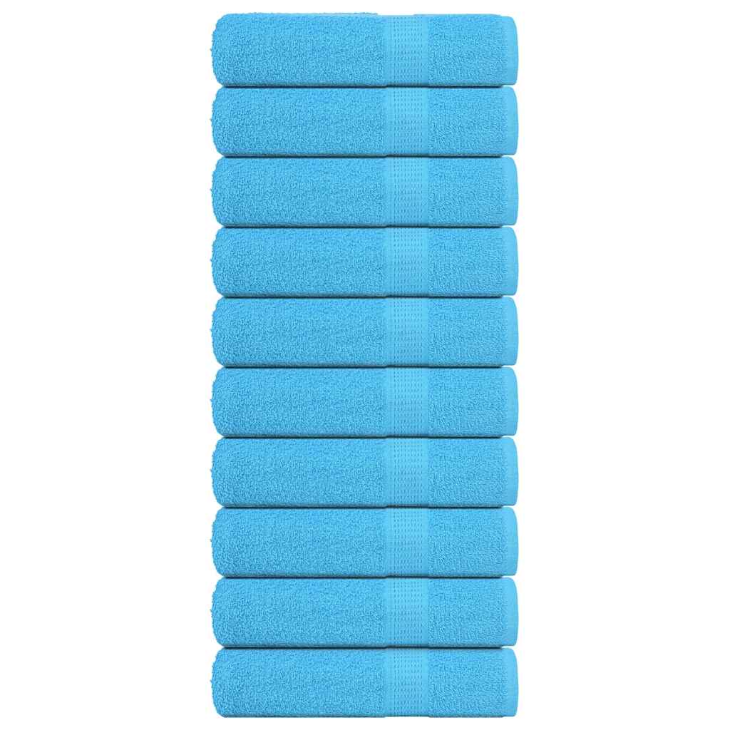 Serviettes De Bain 10Pcs 100X150Cm 360G/M² 100% Coton Turquoise