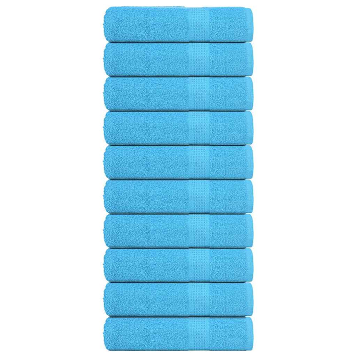 Serviettes De Bain 10Pcs 100X150Cm 360G/M² 100% Coton Turquoise