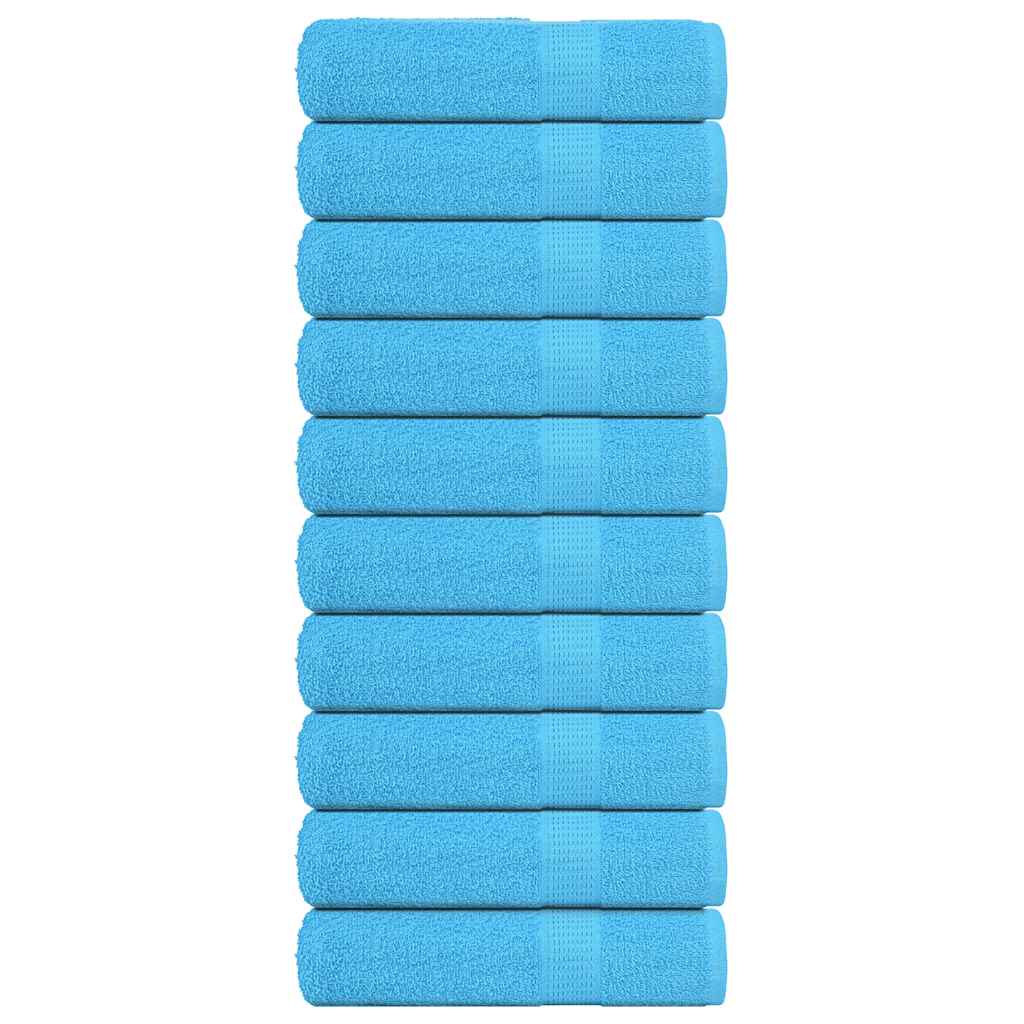 Serviettes De Bain 10Pcs 100X150Cm 360G/M² 100% Coton Turquoise