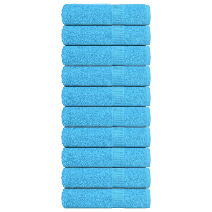 Serviettes De Bain 10Pcs 100X150Cm 360G/M² 100% Coton Turquoise
