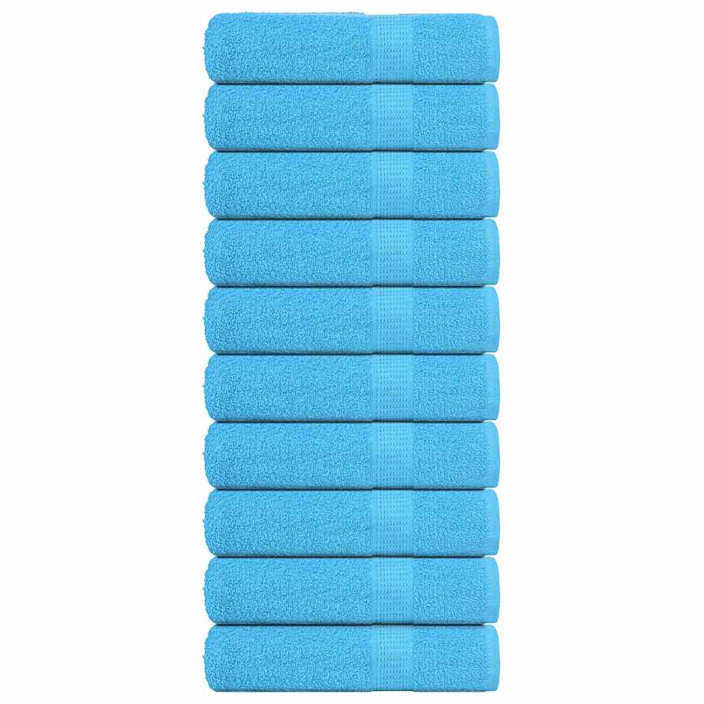 Serviettes De Bain 10Pcs 100X150Cm 360G/M² 100% Coton Turquoise