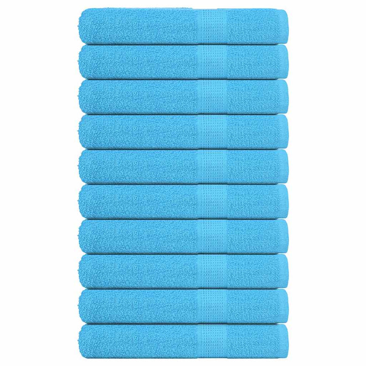 Serviettes De Bain 10Pcs 100X150Cm 360G/M² 100% Coton Turquoise