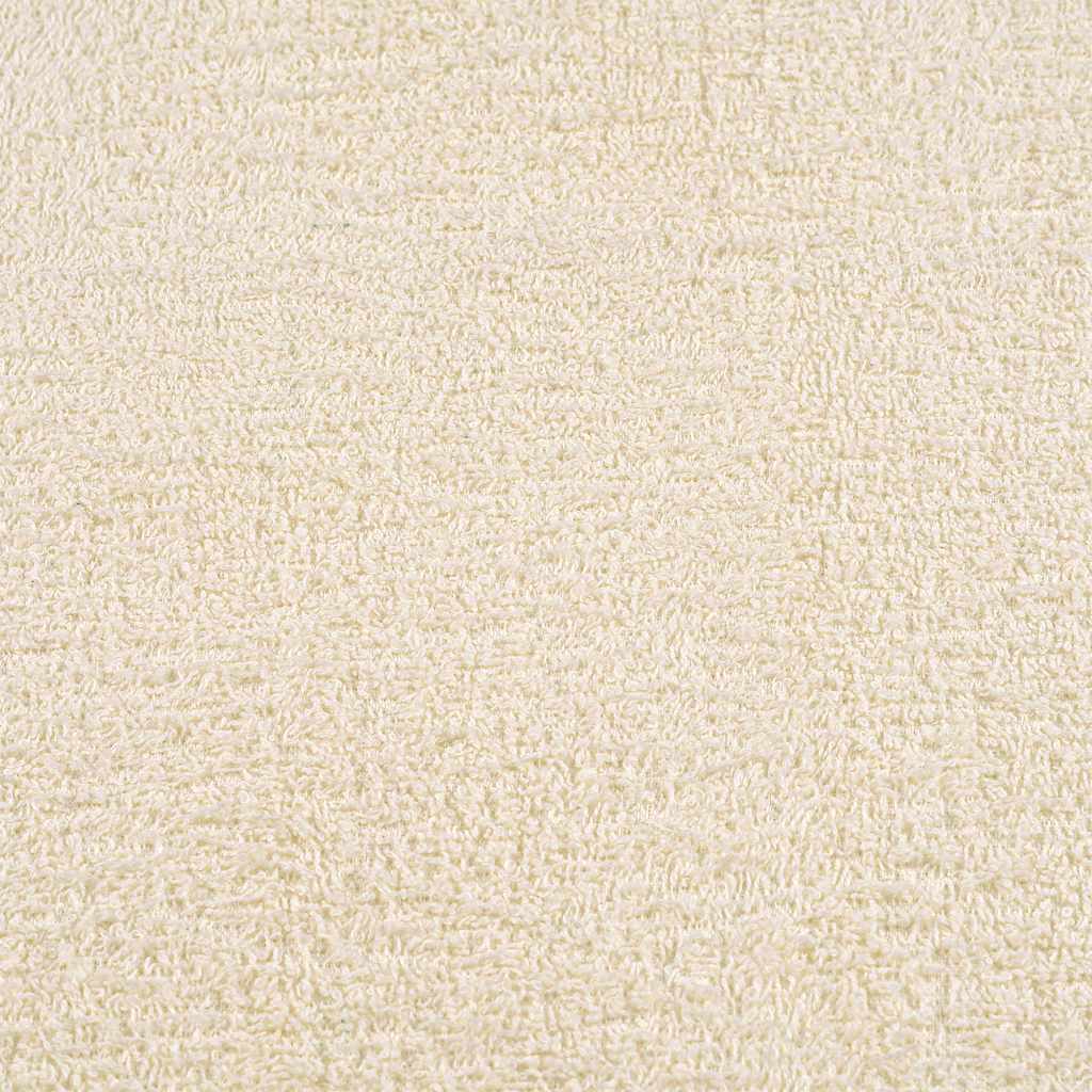 Serviettes De Visage 2 Pcs 360 G/M² 100% Coton Crème