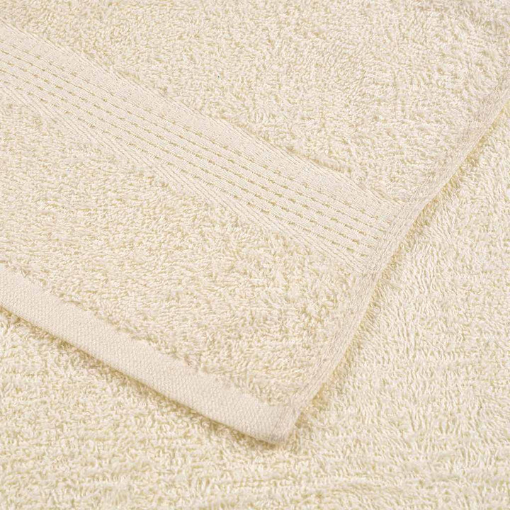 Serviettes De Visage 2 Pcs 360 G/M² 100% Coton Crème
