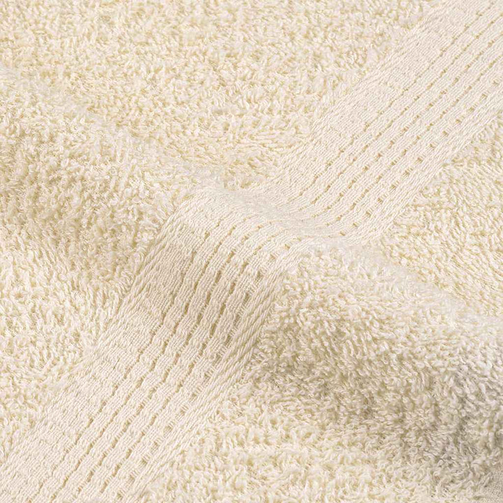 Serviettes De Visage 2 Pcs 360 G/M² 100% Coton Crème