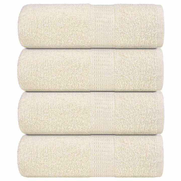 Serviettes De Visage 2 Pcs 360 G/M² 100% Coton Crème