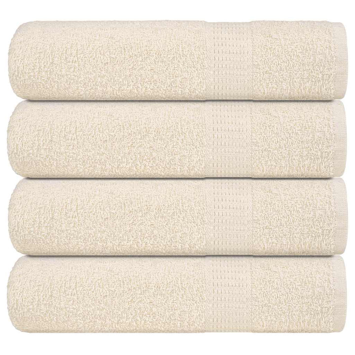 Serviettes De Visage 2 Pcs 360 G/M² 100% Coton Crème