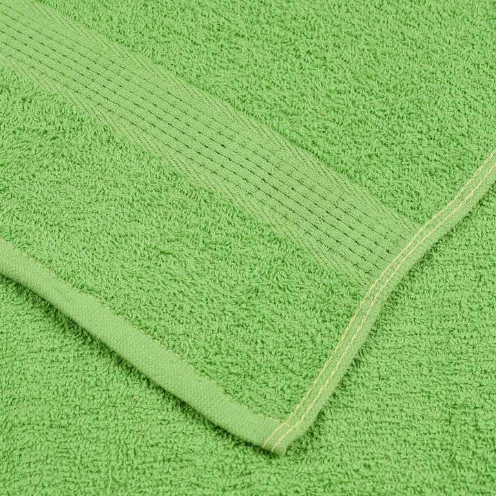 Serviettes De Visage 4 Pcs Vert Pomme 100% Coton Pomme Verte