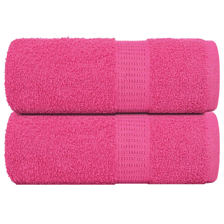 Serviettes D'invité 2 Pcs 360 G/M² 100% Coton Rose