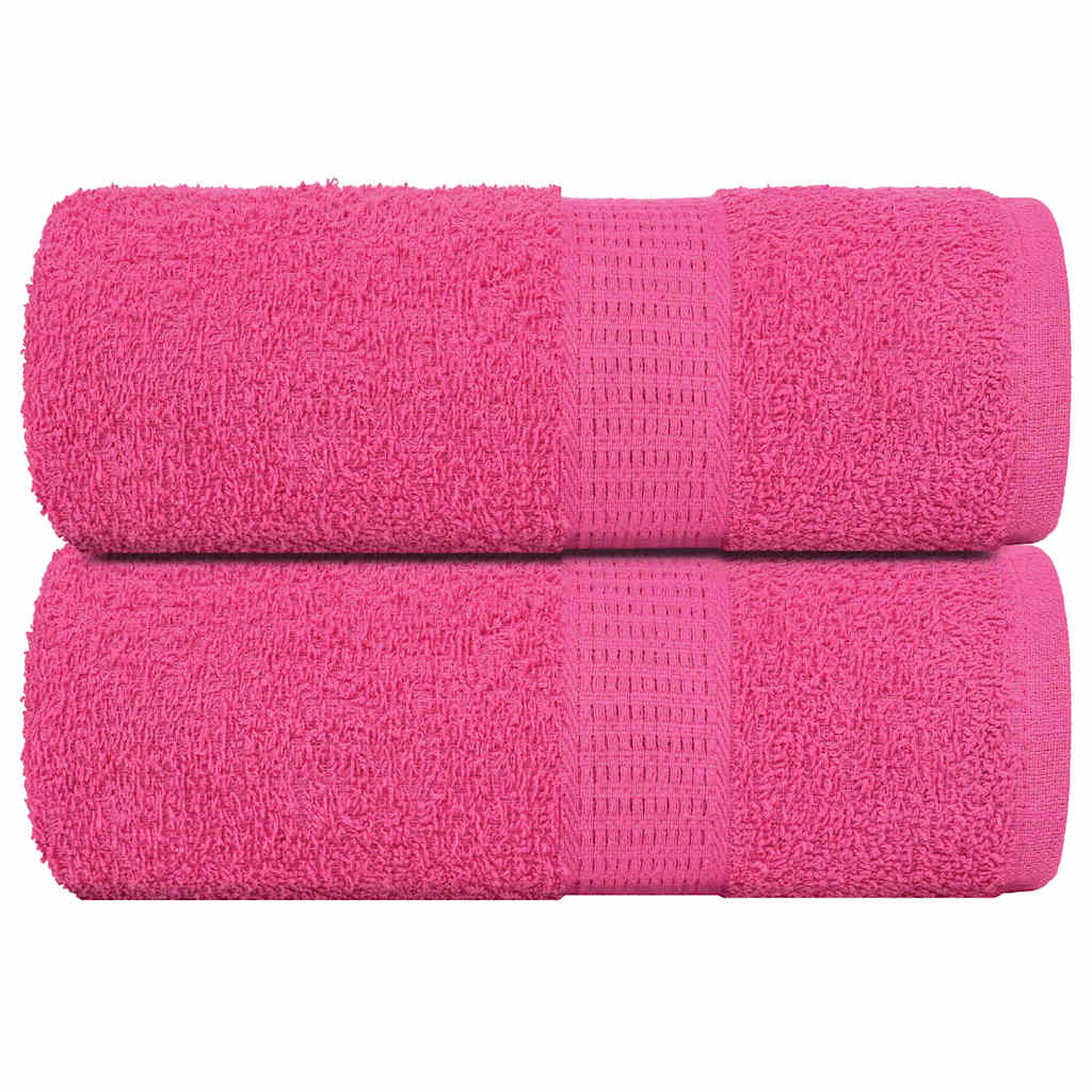 Serviettes D'invité 2 Pcs 360 G/M² 100% Coton Rose
