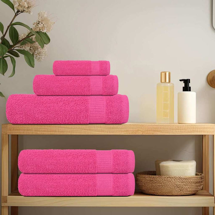 Serviettes D'invité 2 Pcs 360 G/M² 100% Coton Rose