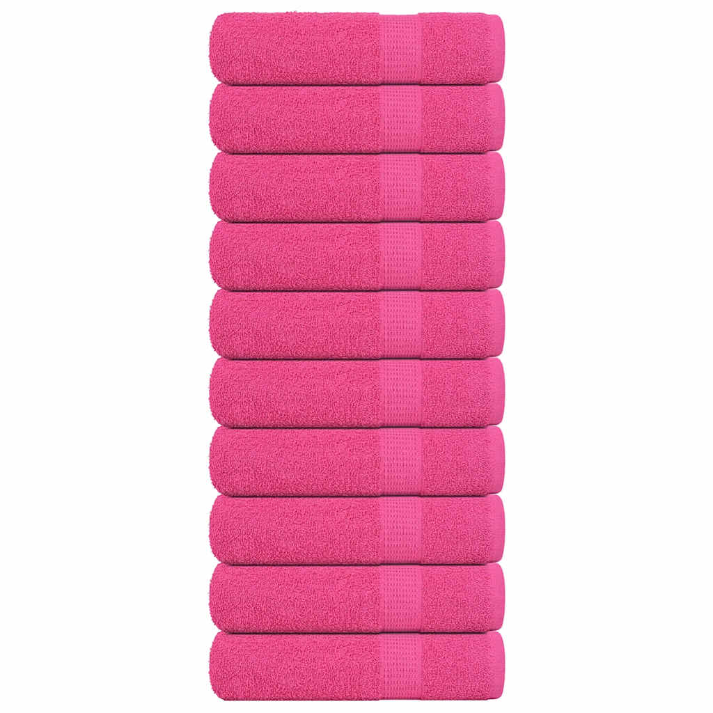 Serviettes D'invité 2 Pcs 360 G/M² 100% Coton Rose