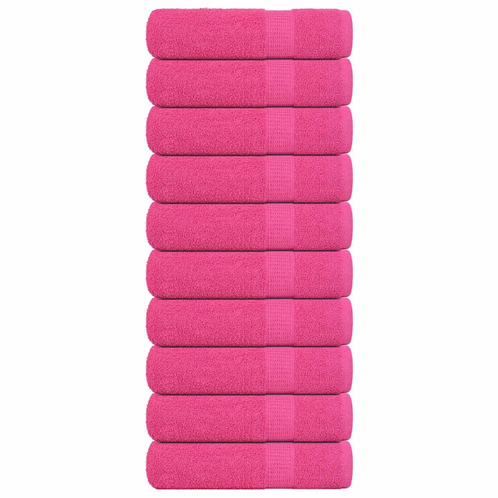 Serviettes D'invité 2 Pcs 360 G/M² 100% Coton Rose