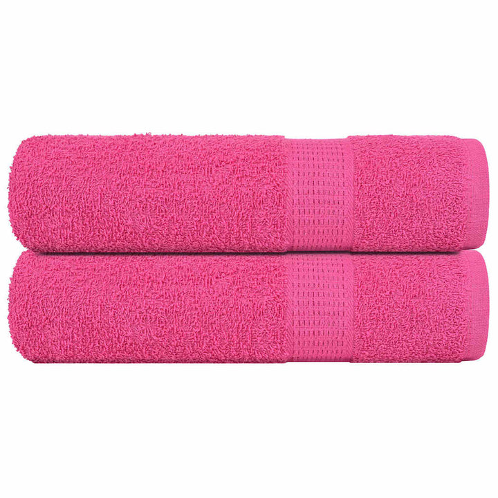 Serviettes D'invité 2 Pcs 360 G/M² 100% Coton Rose
