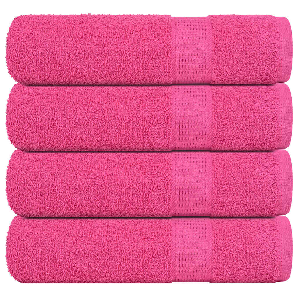 Serviettes D'invité 2 Pcs 360 G/M² 100% Coton Rose
