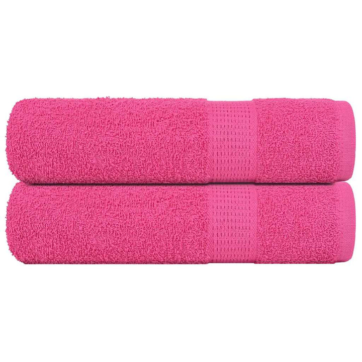Serviettes D'invité 2 Pcs 360 G/M² 100% Coton Rose