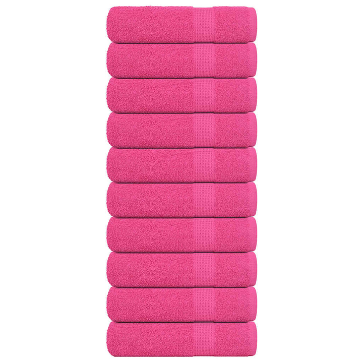 Serviettes D'invité 2 Pcs 360 G/M² 100% Coton Rose