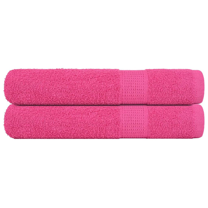 Serviettes D'invité 2 Pcs 360 G/M² 100% Coton Rose