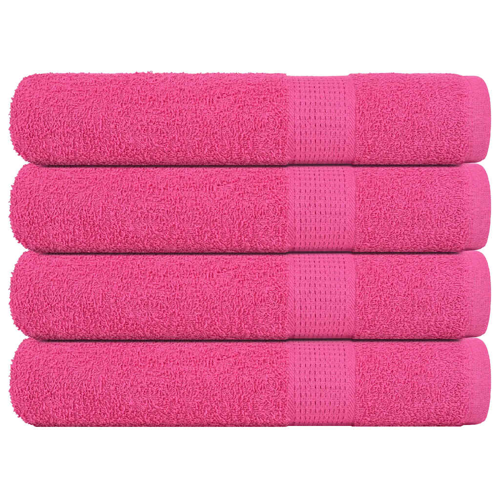 Serviettes D'invité 2 Pcs 360 G/M² 100% Coton Rose
