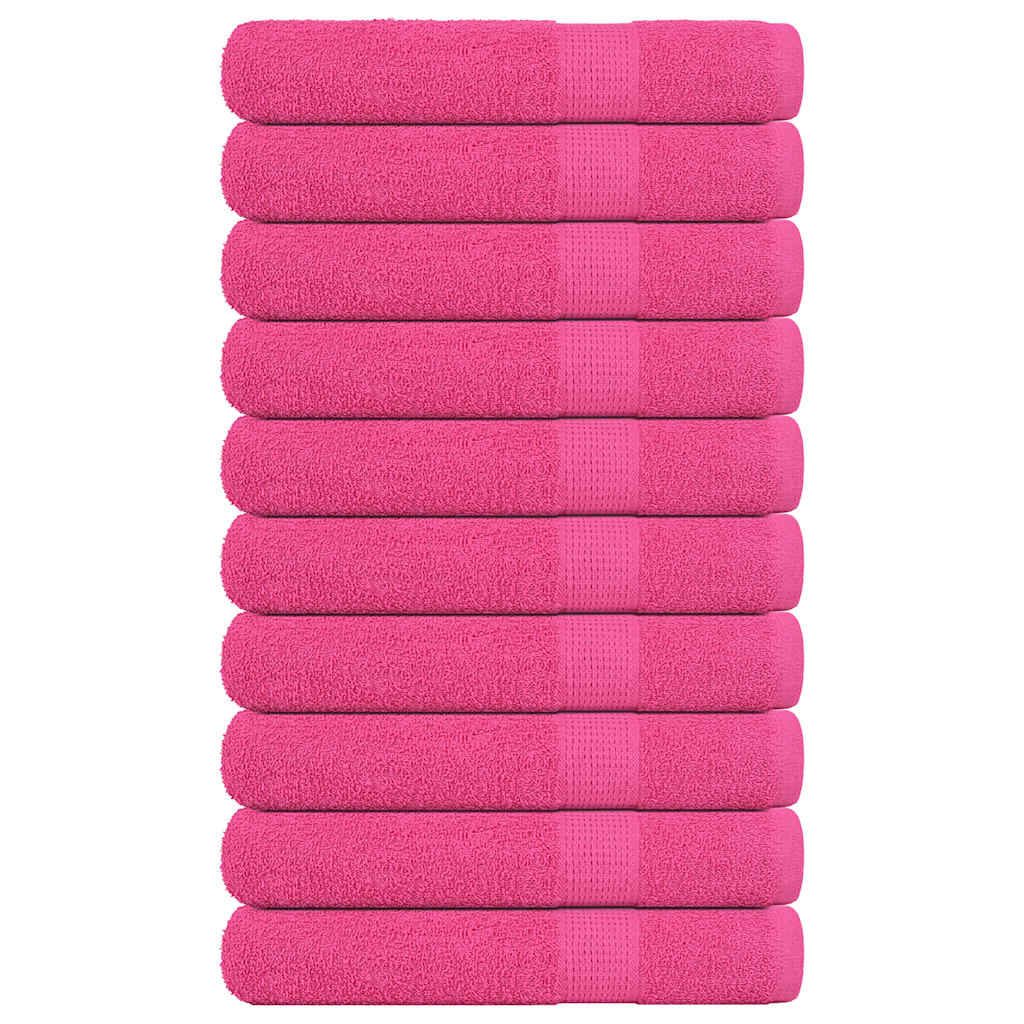 Serviettes D'invité 2 Pcs 360 G/M² 100% Coton Rose