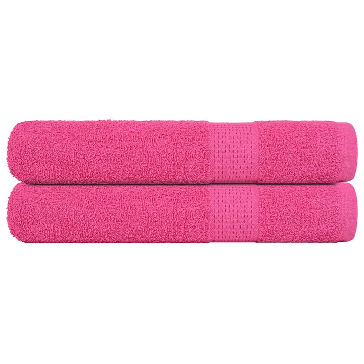 Serviettes D'invité 2 Pcs 360 G/M² 100% Coton Rose