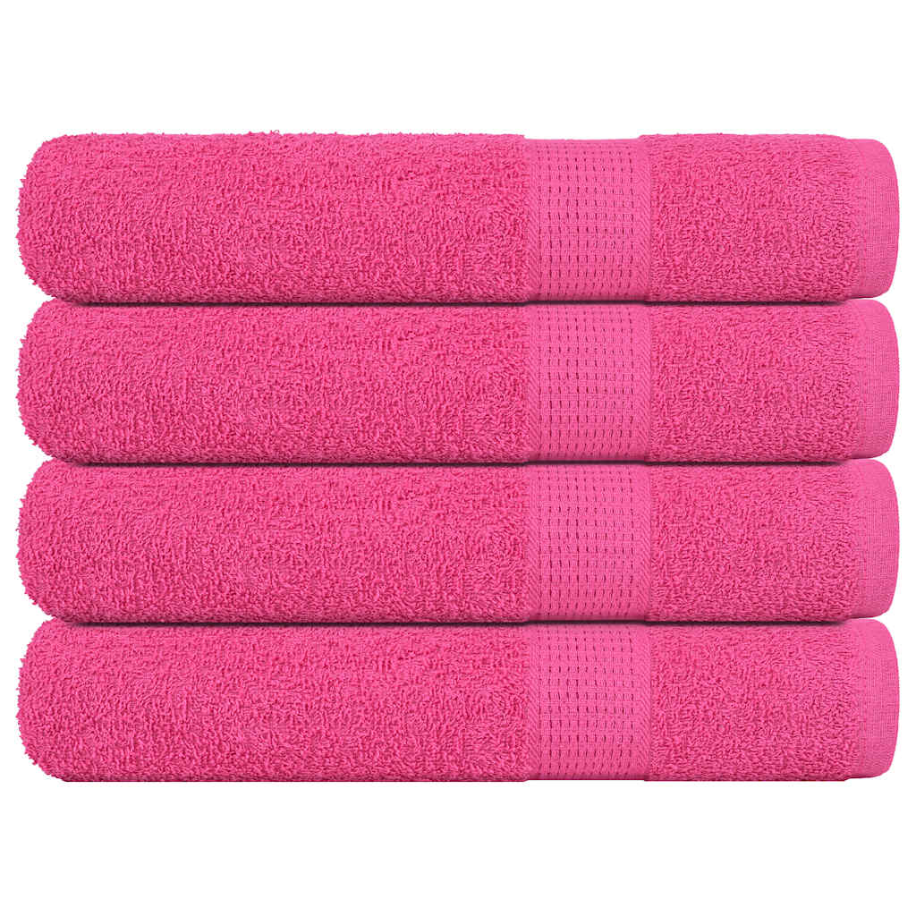 Serviettes D'invité 2 Pcs 360 G/M² 100% Coton Rose