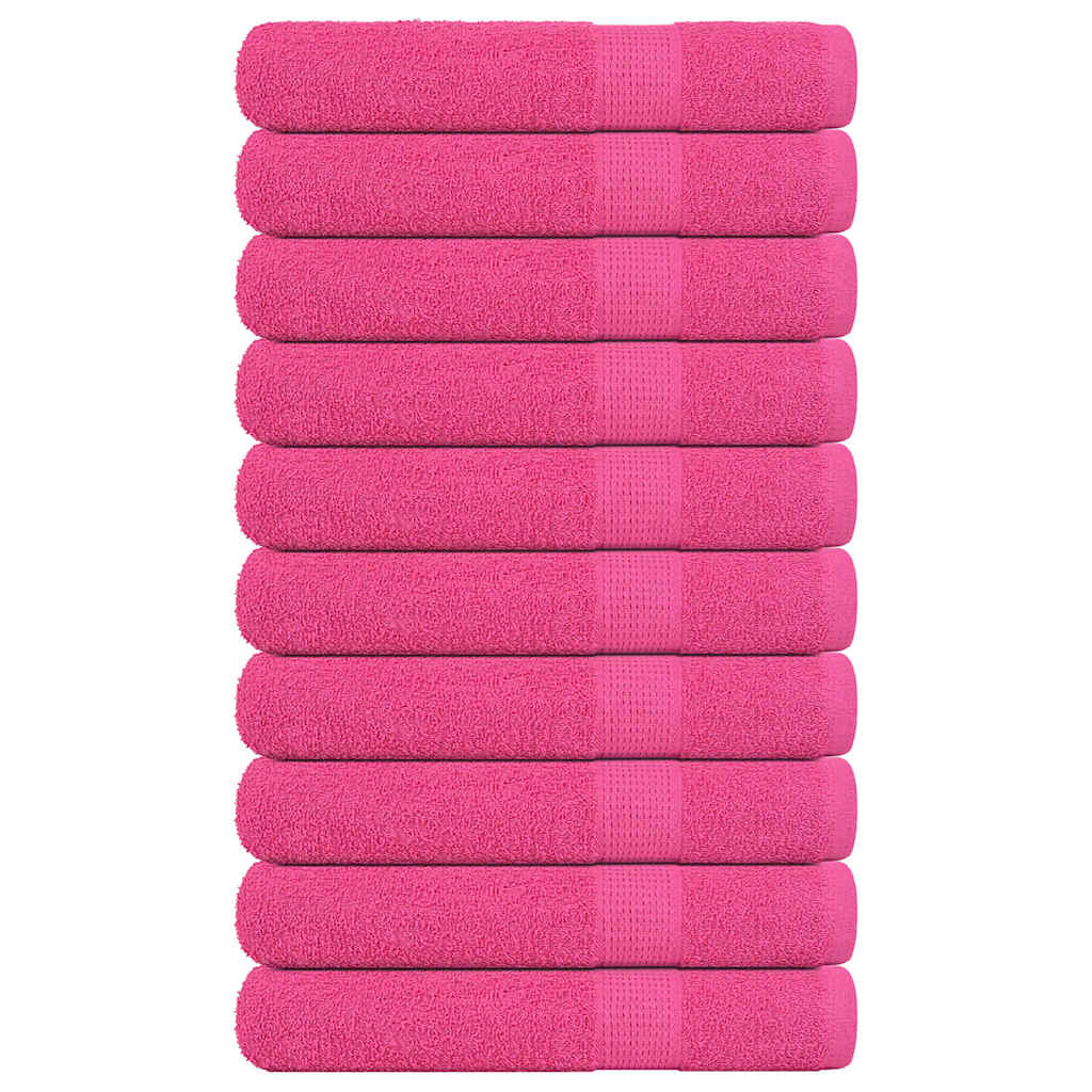 Serviettes D'invité 2 Pcs 360 G/M² 100% Coton Rose