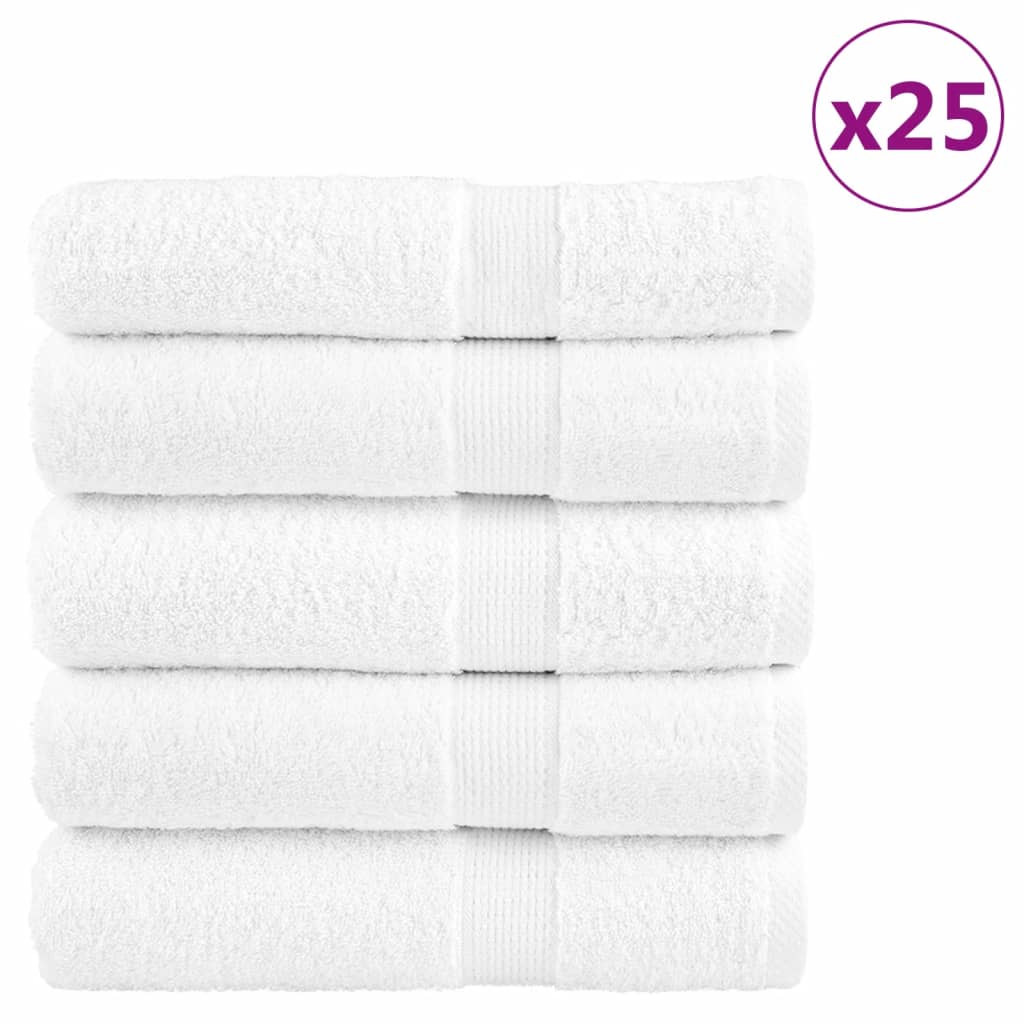 Serviettes De Sauna De Qualité Supérieure Solund 25 Pcs Blanc