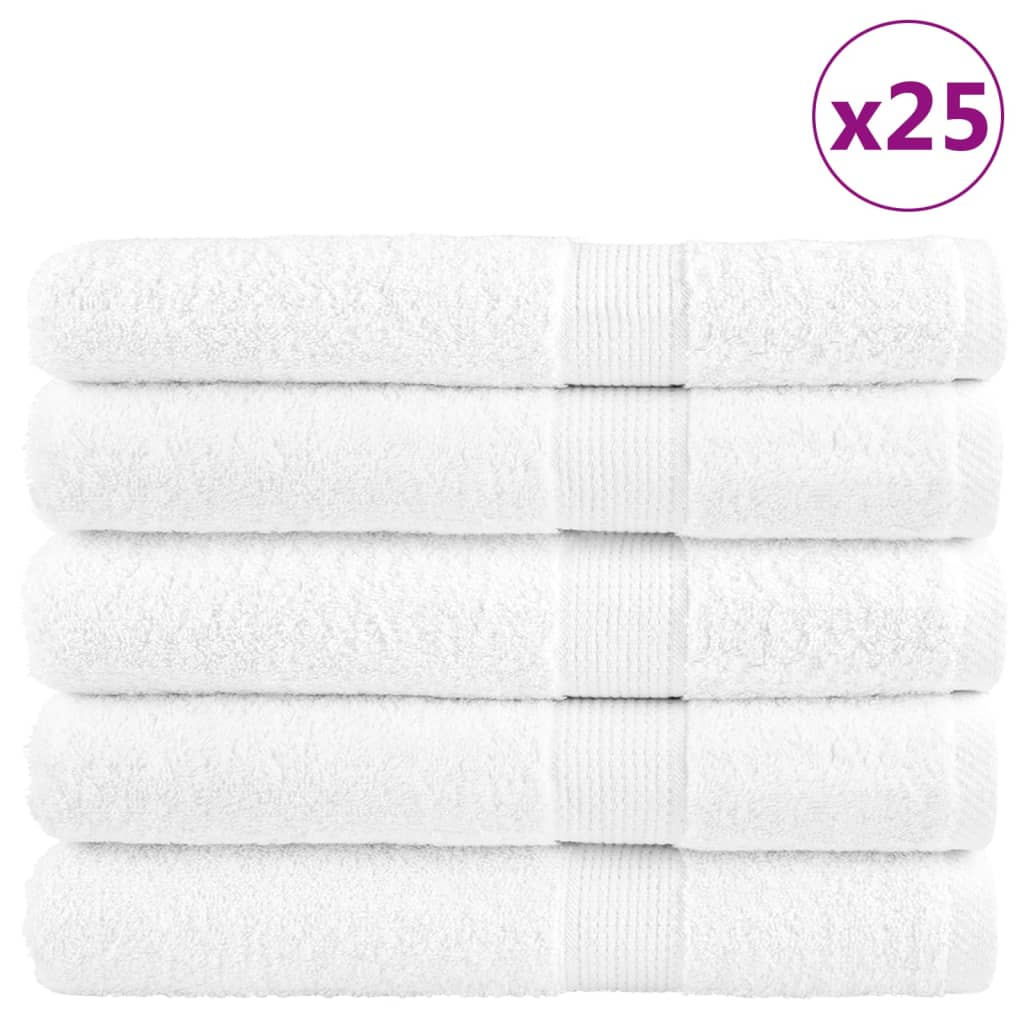 Serviettes De Sauna De Qualité Supérieure Solund 25 Pcs Blanc