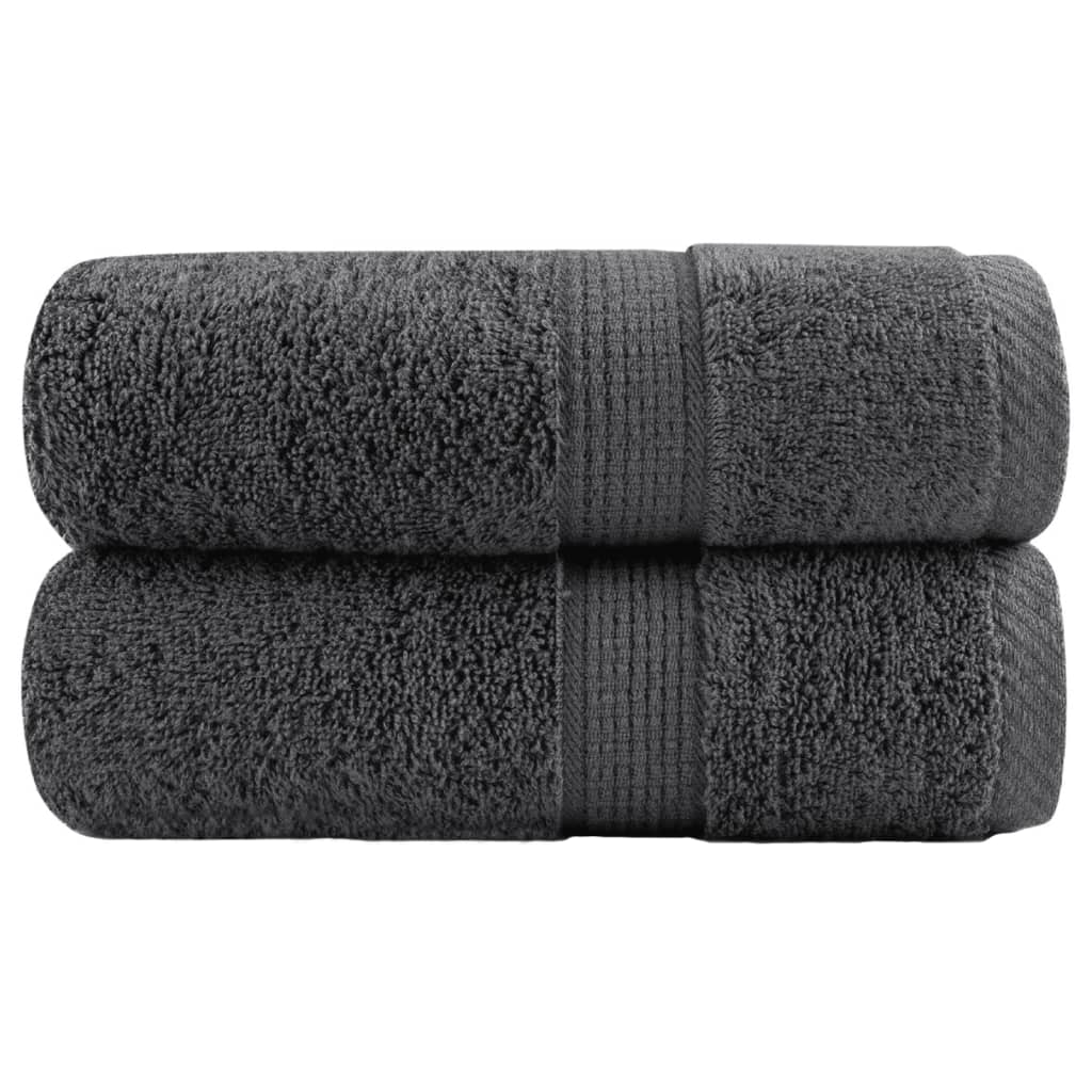 Serviettes De Visage De Qualité Sup. Solund 50 Pcs Anthracite
